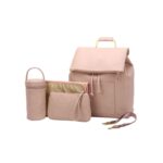 SAC A DOS A LANGER EN CUIR SYNTHETIQUE VEGAN + ACCESSOIRES BEBE
