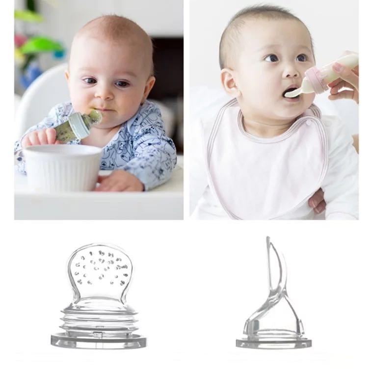 Biberon avec Cuillère Silicone intégrée pour Bébé BEBE2LUXE