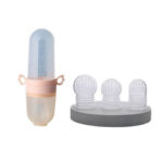 2 IN 1 BABY PORTABLE FEEDING BOTTLE SPOON & FRUIT PACIFIER