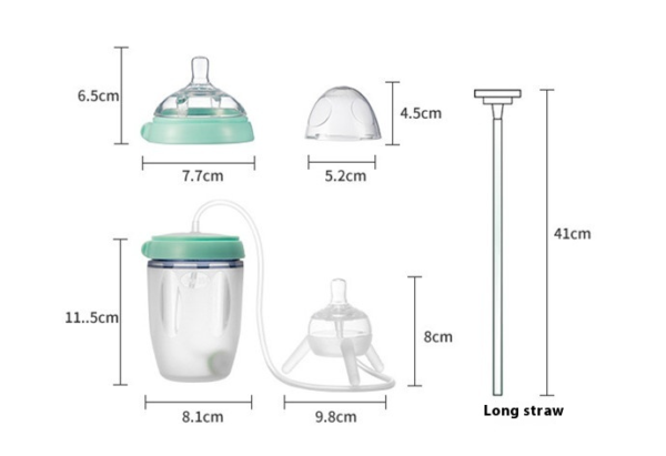 BIBERON BEBE AUTONOME MAINS-LIBRES ANTI-COLIQUE