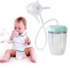 Biberon mains libres, biberon en silicone sans BPA, système d’auto-alimentation anti-collique