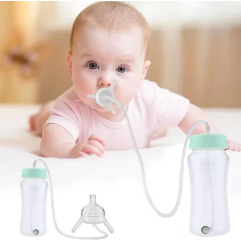 Hands Free Baby Bottle Feeder System