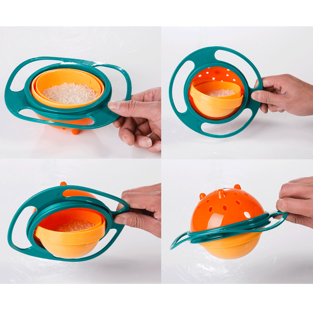 360 DEGREE SPILL-PROOF GYRO BOWL FOR KIDS