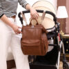 Baby Bag Leather Mommy Backpack