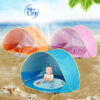 Baby Pop Up Beach Tent UV-protecting with pool