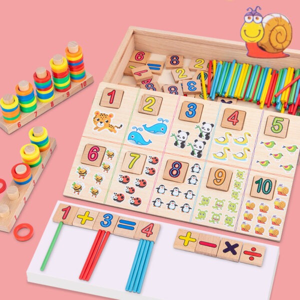 STEM Wooden Learning Box Educational Toys - Math