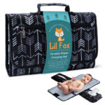 Oxford Black Portable Baby Changing Pad