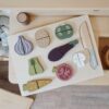 Wooden Vegetables Cutting Board Educational Toy montessori