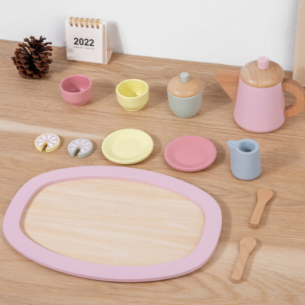 Jouet éducatif Set de thé Montessori en bois