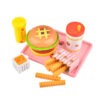 Montessori Wooden Fast Food Combo Toy Set