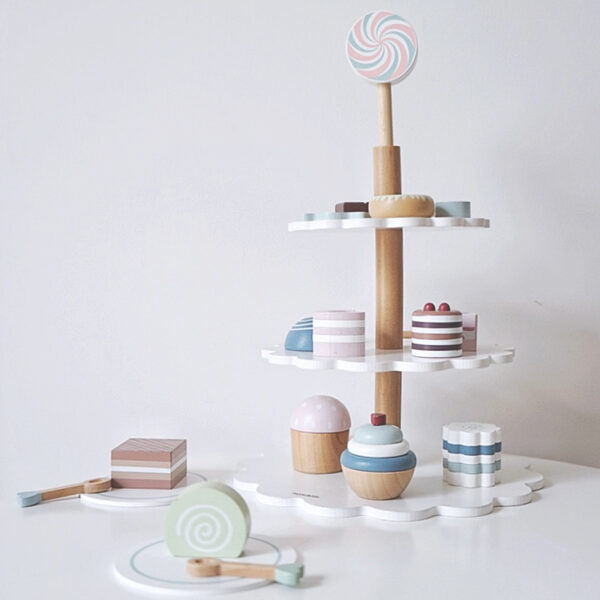 Montessori Wooden Cake Tower Educational Toy