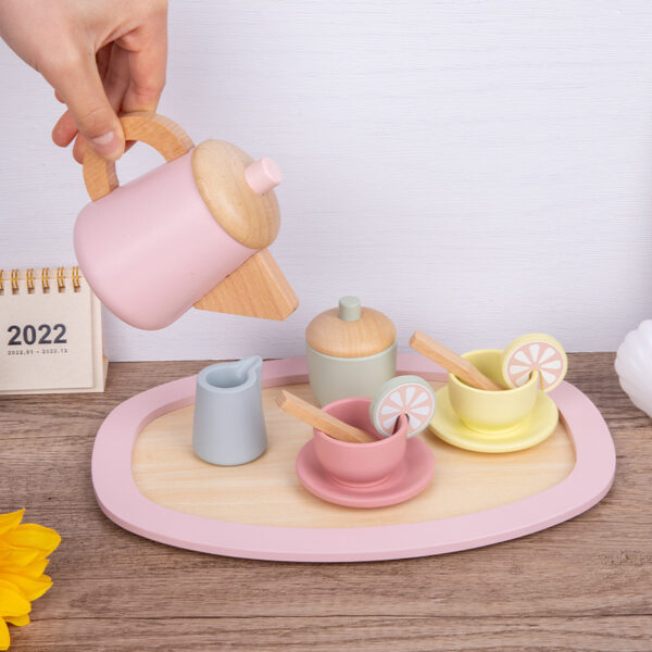 Jouet éducatif Set de thé Montessori en bois