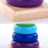 Wooden Rainbow Stacking Tower Montessori