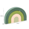Wooden Rainbow Stacking Blocks Montessori
