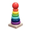 Wooden Rainbow Stacking Tower Montessori
