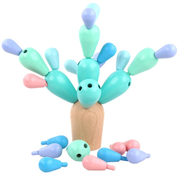 Jouet Educatif Cactus équilibre à Construire Montessori