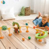 Jouet Educatif Bloc de Construction Le Parcours de Balle en bois