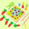 Jeu de Pêche Magnétique en Bois