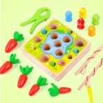 Jeu de Pêche Magnétique en Bois