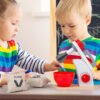 Jouet Educatif Robot Patissier en Bois Montessori