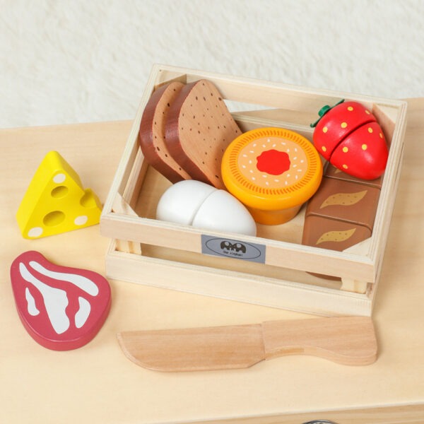 Wooden Educational Meal Cutting Board Toy Montessori