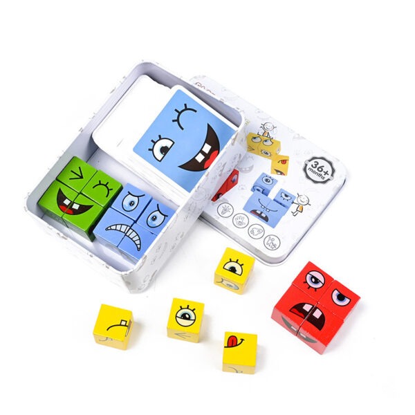 Face Change Rubik's Cube Wooden Educational Toys