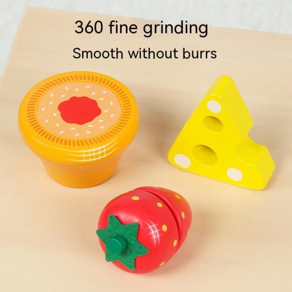 Wooden Educational Meal Cutting Board Toy Montessori