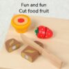Wooden Educational Meal Cutting Board Toy Montessori