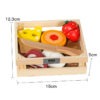 Wooden Educational Meal Cutting Board Toy Montessori