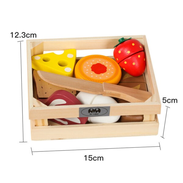 Wooden Educational Meal Cutting Board Toy Montessori