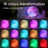 Lampe Veilleuse Pleine Lune Galaxie 16 Couleurs Chambre Bébé
