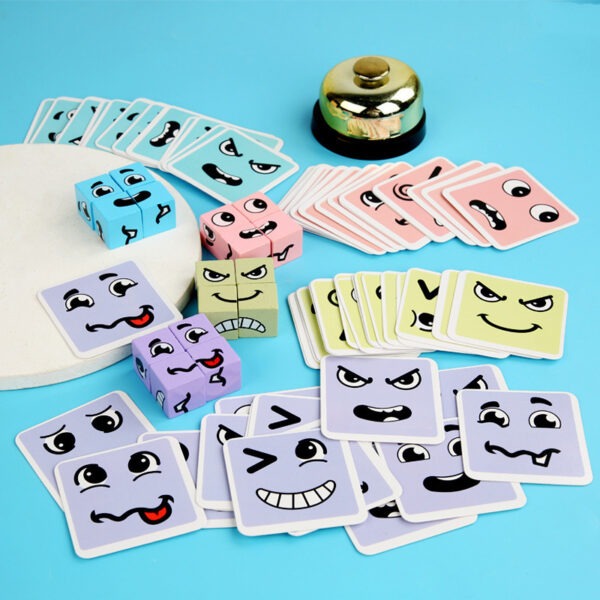 Face Change Rubik's Cube Game Pastel