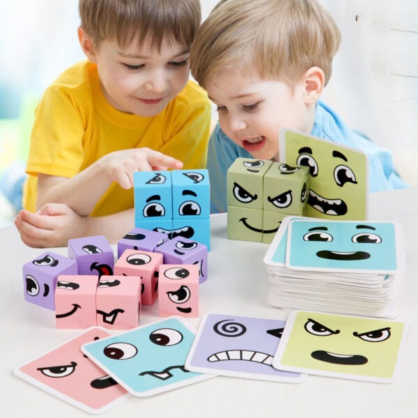 Face Change Rubik's Cube Game Pastel