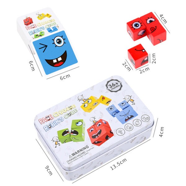 Face Change Rubik's Cube Wooden Educational Toys
