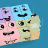 Face Change Rubik's Cube Game Pastel