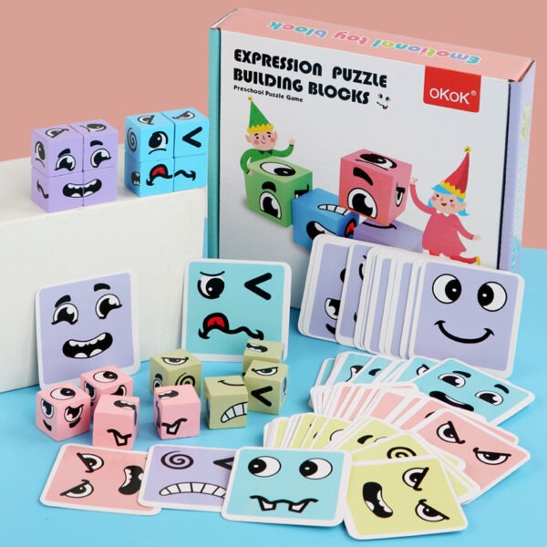 Face Change Rubik's Cube Game Pastel