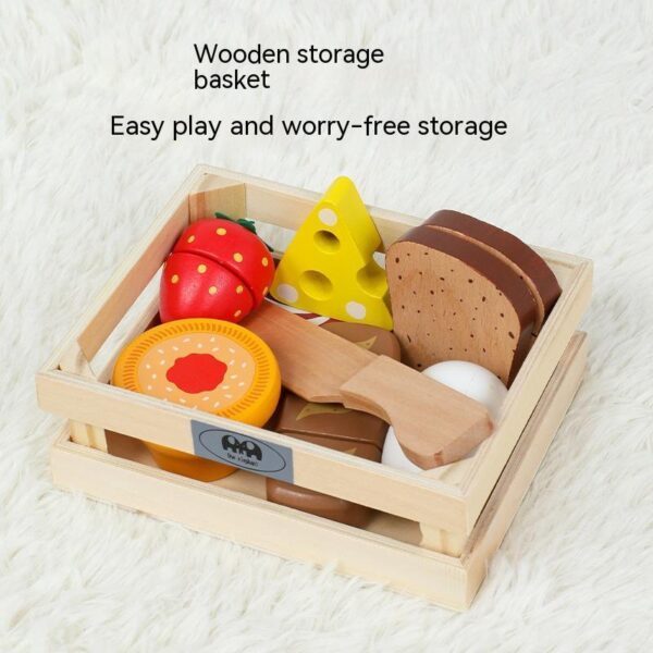 Wooden Educational Meal Cutting Board Toy Montessori