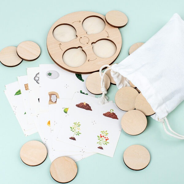 Montessori Life Cycle Learning Board Educational Toy