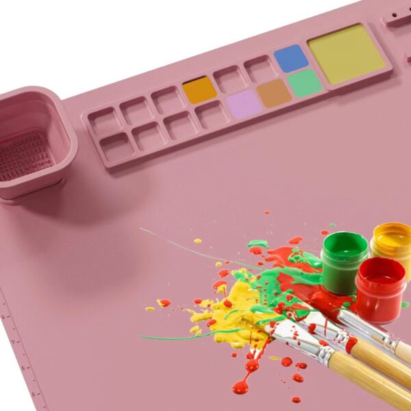Handmade Erasable Washable Plastic Silicone Palette Children's Painting Mat