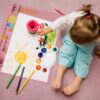 Handmade Erasable Washable Plastic Silicone Palette Children's Painting Mat