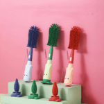 Goupillon Brosse Biberon Bebe 3 en 1 Pingouin
