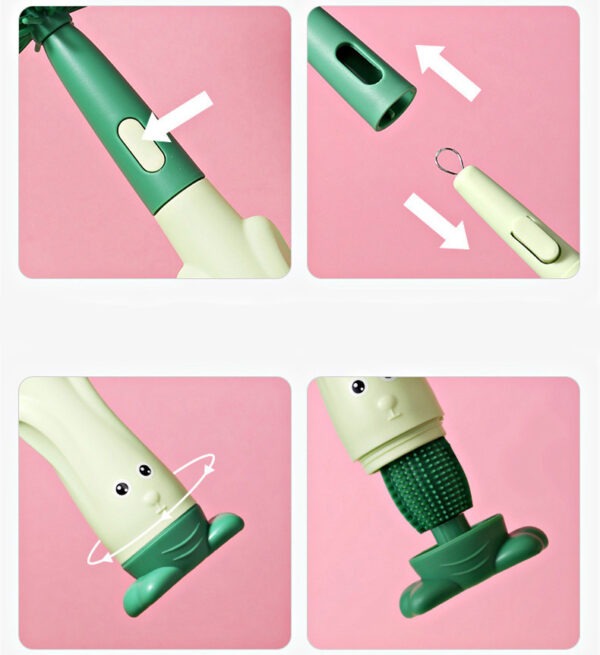 Goupillon Brosse Biberon Bebe 3 en 1 Pingouin