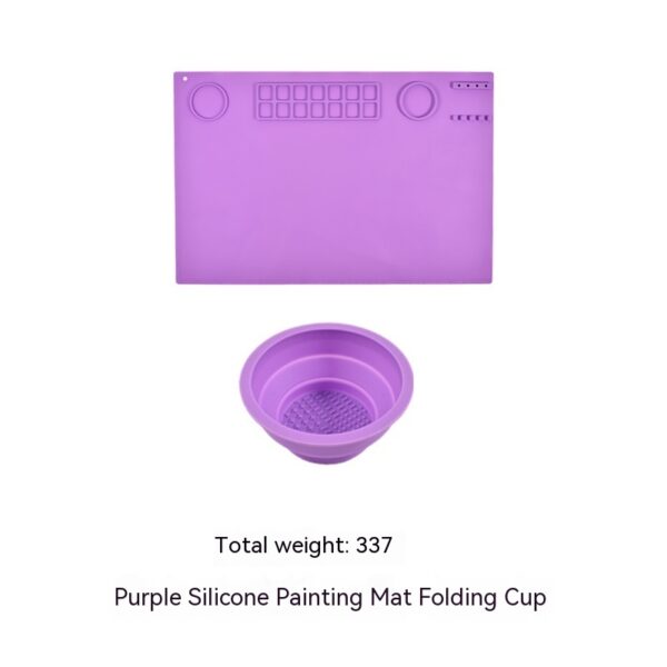 Baby Silicone Painting Mat with Cup