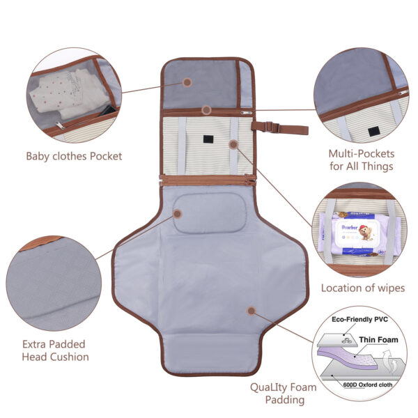 Baby Diaper Changing Pad Mommy Hand Bag