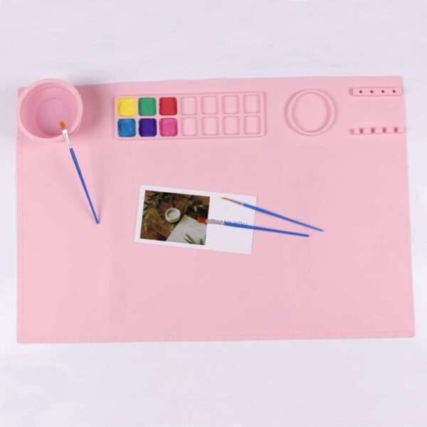 Baby Silicone Painting Mat with Cup