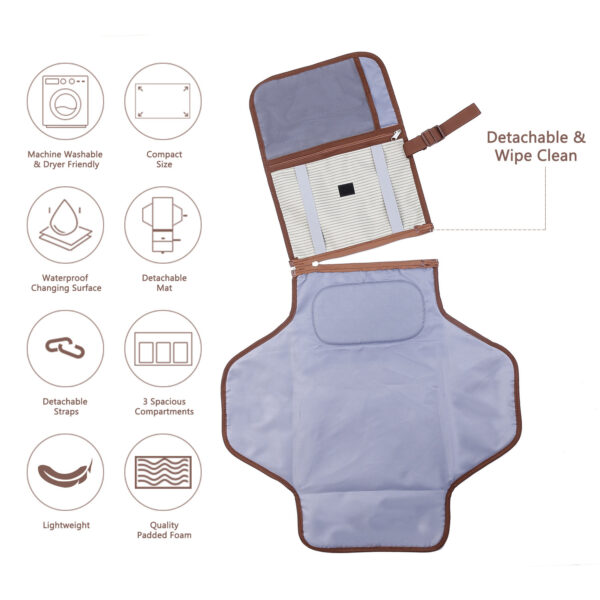 Baby Diaper Changing Pad Mommy Hand Bag