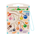 Magnetic Color & Number Maze Montessori Wooden Board