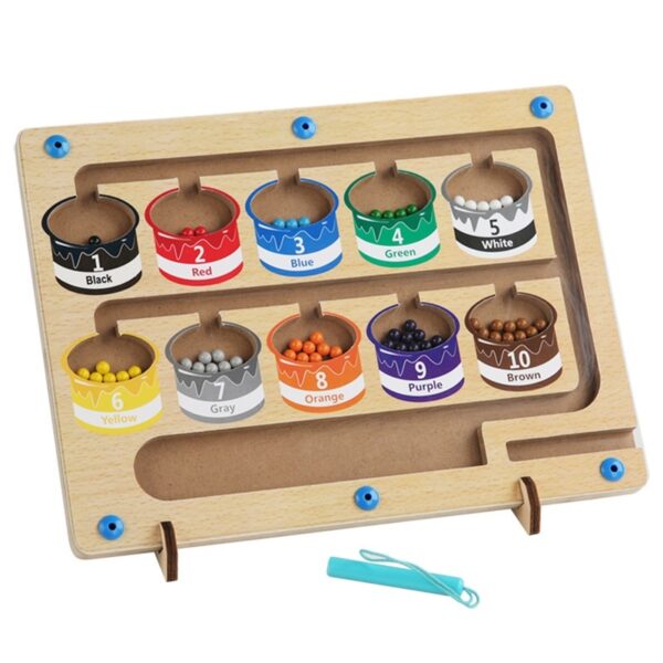 Educational Toy Magnetic Color Sorting Maze Board