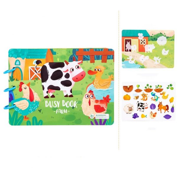 Busy Book Cahier d'Activité Educatif pour Enfant