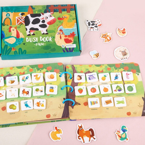 Busy Book Cahier d'Activité Educatif pour Enfant